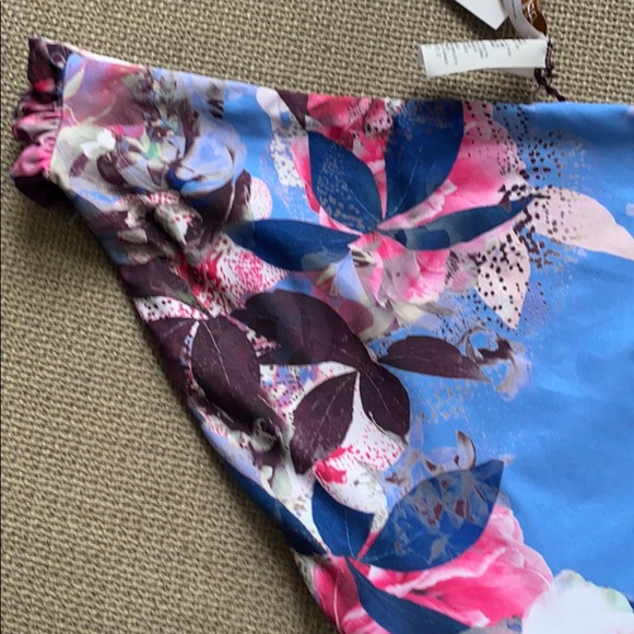 BECCA Orchid Bloom Reversible Bikini Bottoms L - Picture 9 of 12
